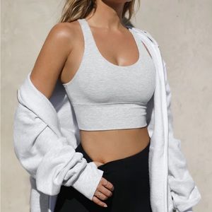 Varsity Tank bra josh brown pearl grey flexrib S/M